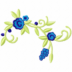 Flowers Embroidery Design 11